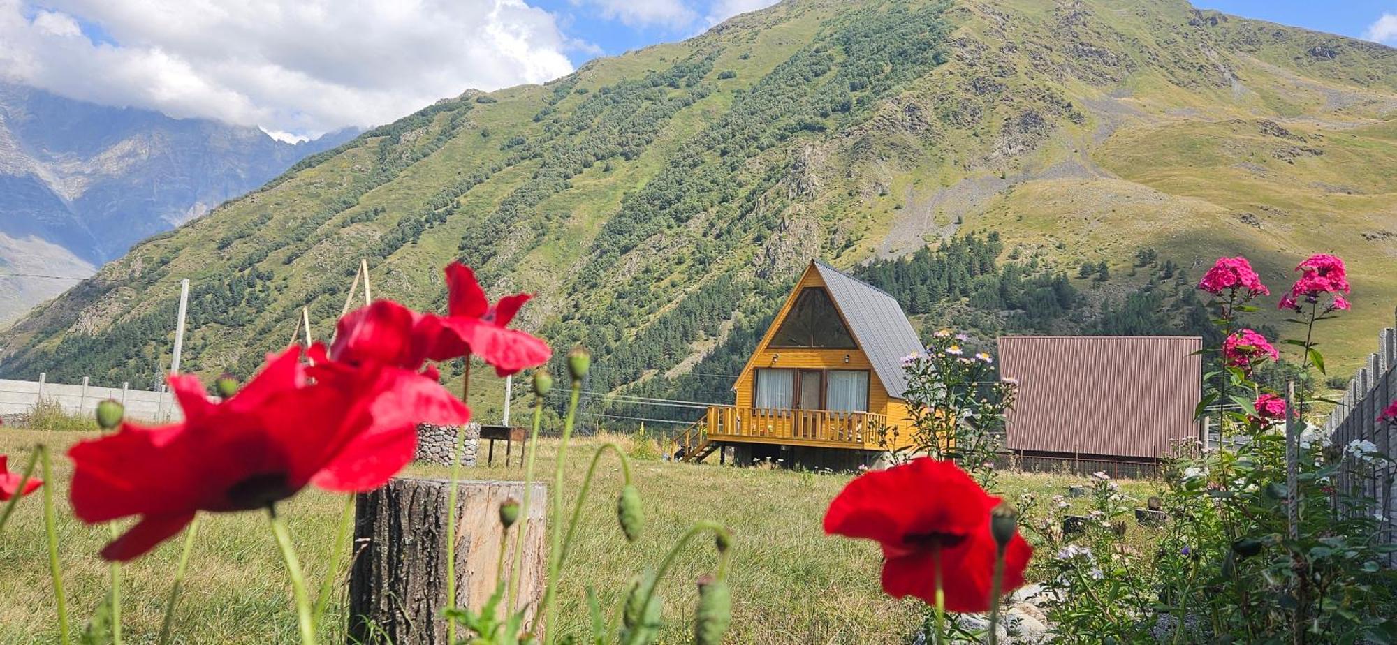 Mountain Hut In Kazbegi Villa Exteriör bild